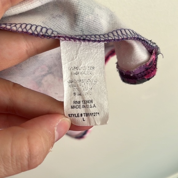 Floral Peplum Open Back Ruffle Short Sleeve Blouse - Picture 4 of 4